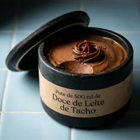 Pote de 500 ml de Doce de Leite de Tacho, Sal & Baunilha