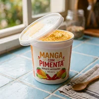 Pote de 1 L de Manga com Pimenta, Paleta Sol e Sal