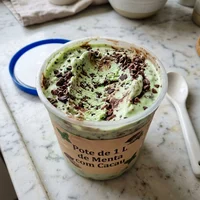 Pote de 1 L de Menta com Cacau, Verão Vegano Gelados