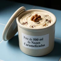 Pote de 500 ml de Nozes Caramelizadas, Sal & Baunilha