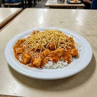 Strogonoff de Frango com Arroz, Quentinha de Ferro