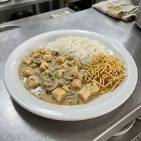 Strogonoff de Palmito com Arroz, Verde na Marmita