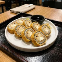 Hot Roll de Palmito (8 un.), Hana Sushi Vegetal