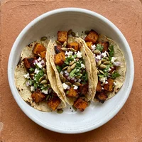 Tacos de Abóbora Assada, Verde Cactus