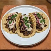 Tacos de Cogumelo ao Alho, Verde Cactus