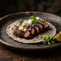 Taco de Filé ao Cacau e Pimenta Ancho, Xocolatl Cocina