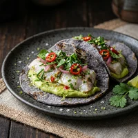 Tacos de Peixe Branco Curado, Casa Pimienta