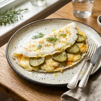 Tapioca de Queijo com Pepino em Conserva, Bandeja Nórdica