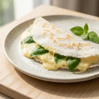 Tapioca de Queijo Minas com Manjericão, Horta Urbana