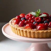 Tarte de Frutas Vermelhas com Creme de Amêndoa, Amêndoa Amarga