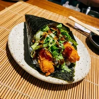 Temaki de Camarão Empanado, Temakeria Maré Cheia