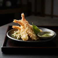 Tempurá de Camarão e Broto (6 un.), Omakase Tsuki