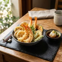 Tempurá de Camarão e Legumes (10 un.), Izakaya Lanterna Branca