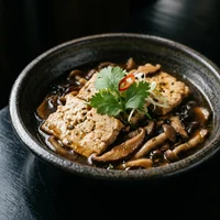 Tofu Caseiro ao Caldo de Cogumelo, Casa do Fogo Longo