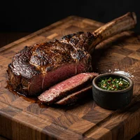 Tomahawk de Novilho Precoce, Chama Alta