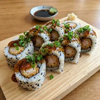 Uramaki de Camarão Empanado (8 un.), Sakura Wok e Sushi