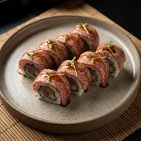 Uramaki de Wagyu Maçaricado (6 un.), Kaiseki Aoi