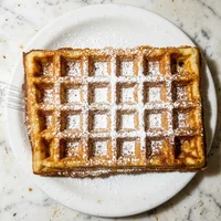 Waffle Quente com Açúcar, Casquinha & Companhia