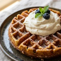 Waffle Belga com Chantilly, Filtro Lento