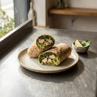 Wrap de Frango e Abacate, Fermento e Fogo