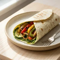 Wrap de Legumes Assados com Pesto, Horta Urbana