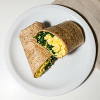 Wrap de Ovo com Espinafre, Verde de Esquina