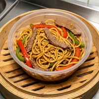 Pote de Yakisoba com Carne, Pote de Bambu