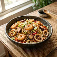 Yakisoba de Frutos do Mar, Casa Nikkei Ají