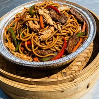 Pote Duplo de Yakisoba, Pote de Bambu